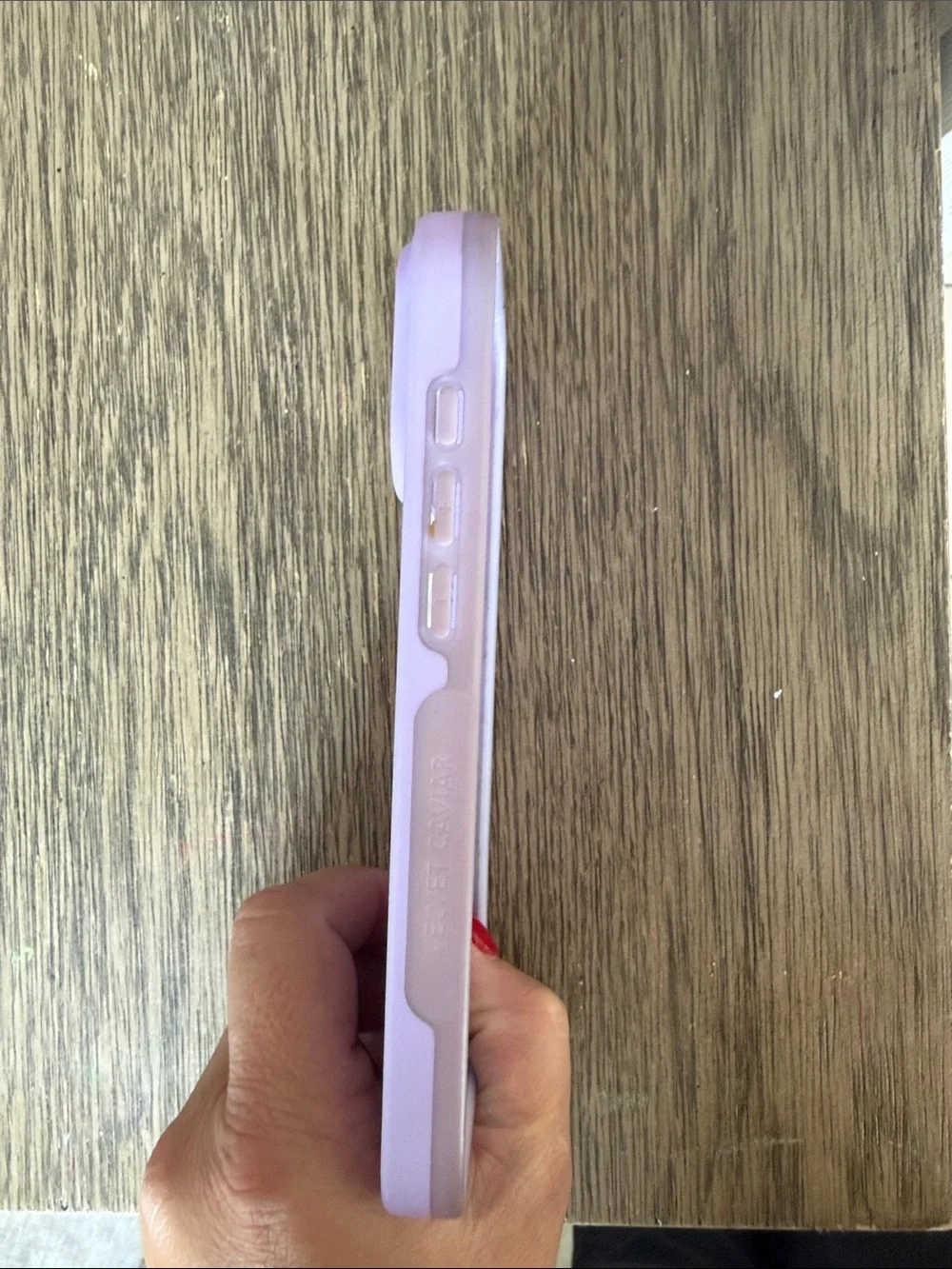 Velvet Caviar Lilac Silicone Phone Case with Crown Accent (iPhone 17 Pro Max)